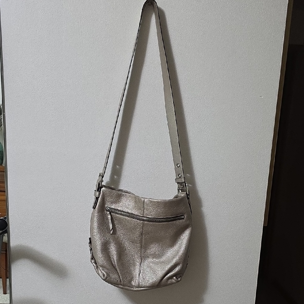 COACH Pewter Metallic Purse